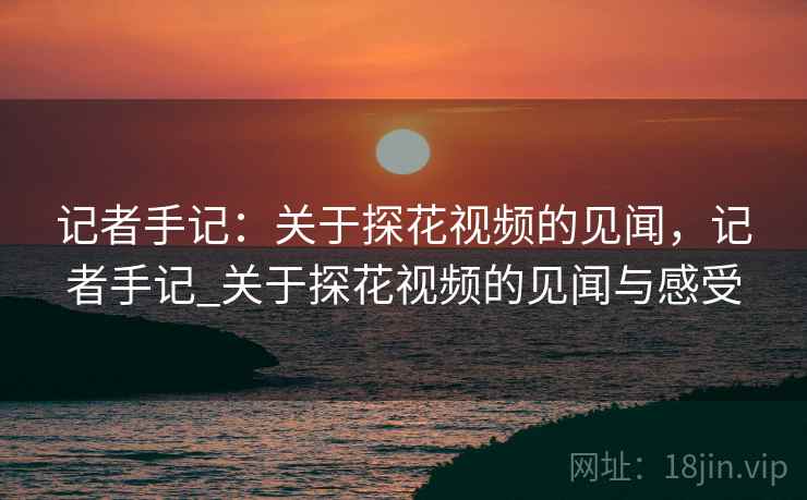 记者手记：关于探花视频的见闻，记者手记_关于探花视频的见闻与感受